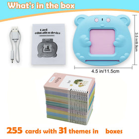 Parent-child learning time with MAYAPHILOS flash cards and reader