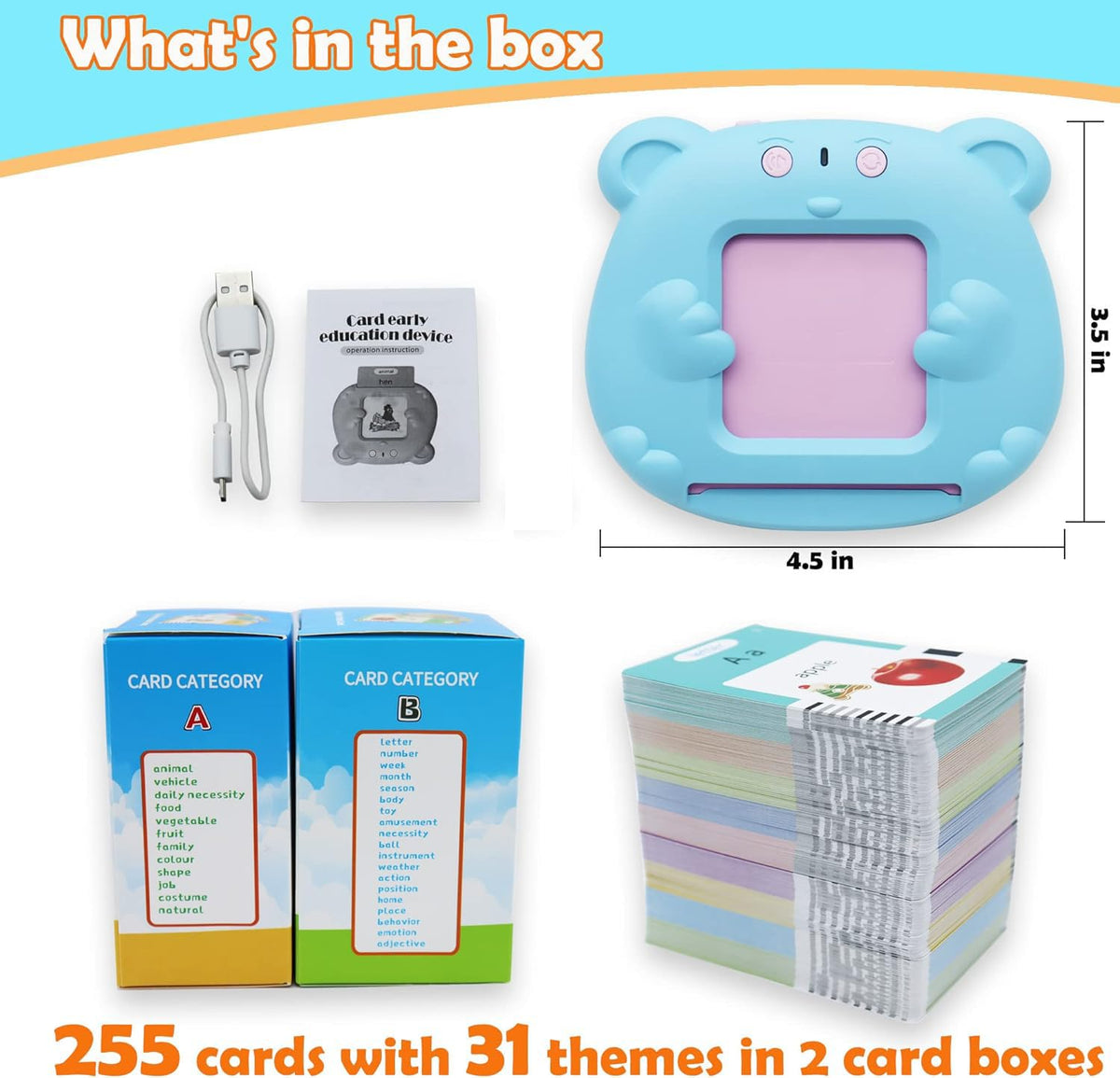 MAYAPHILOS portable storage bag keeps cards organized for learning on the go