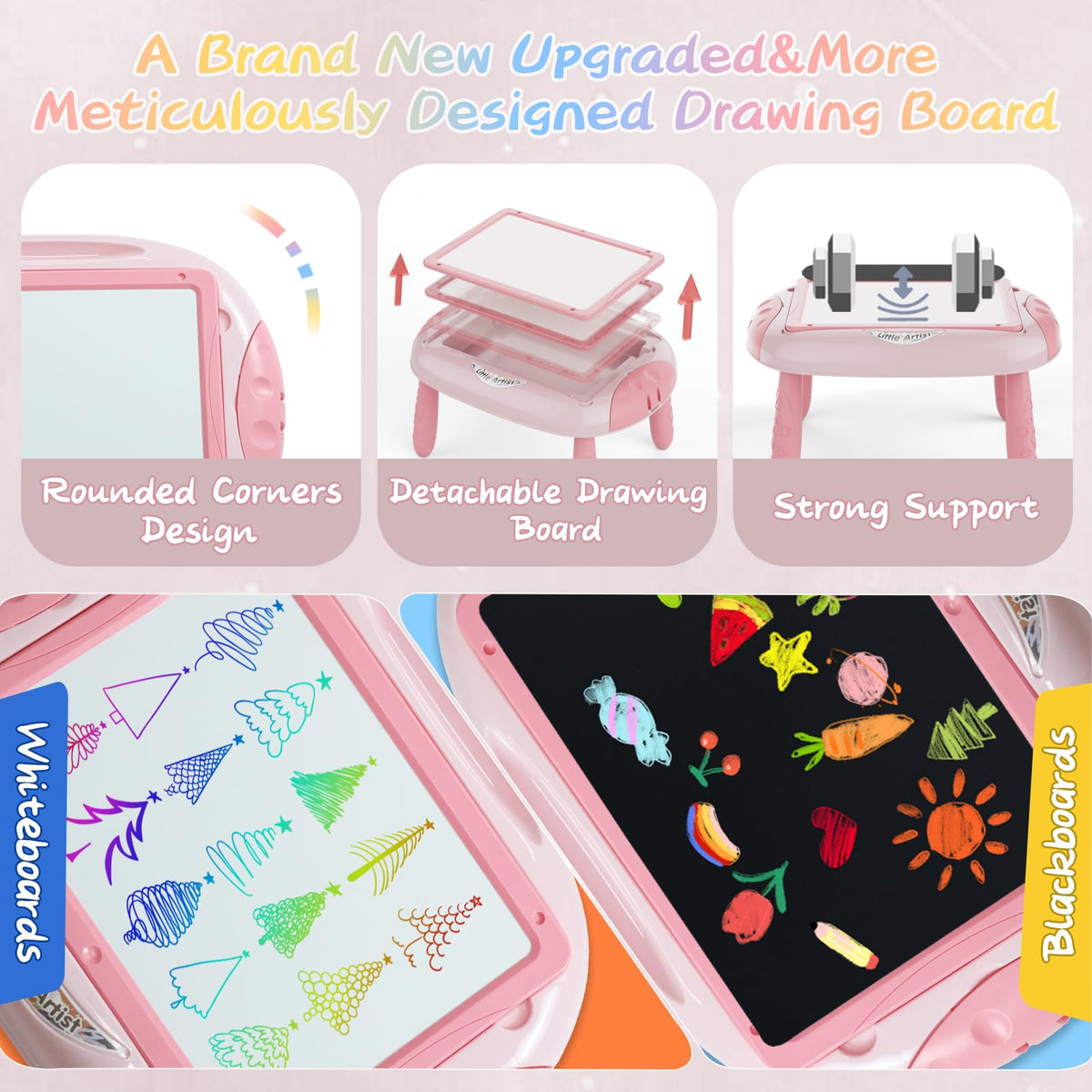 MAYESAR toddler easel with removable legs for flexible, portable play.