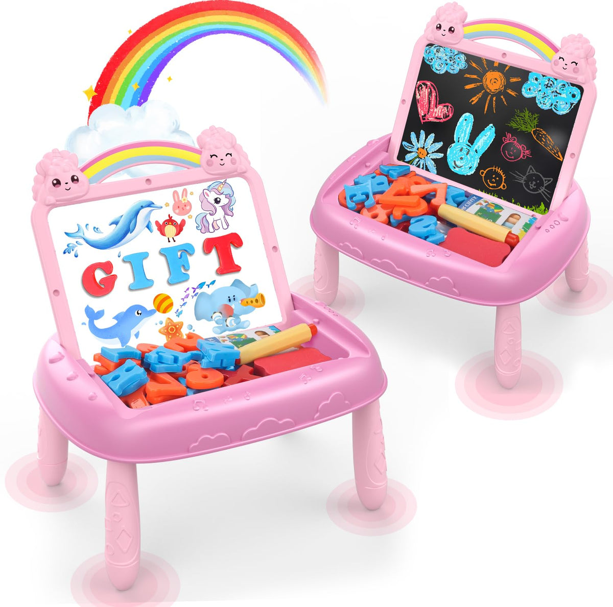 MAYESAR Unicorn Easel offers portable art exploration for toddlers