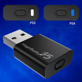 MAYFLASH MagicBoots-S5 mode switch displays quick PS4/PS5 transition for compatibility.