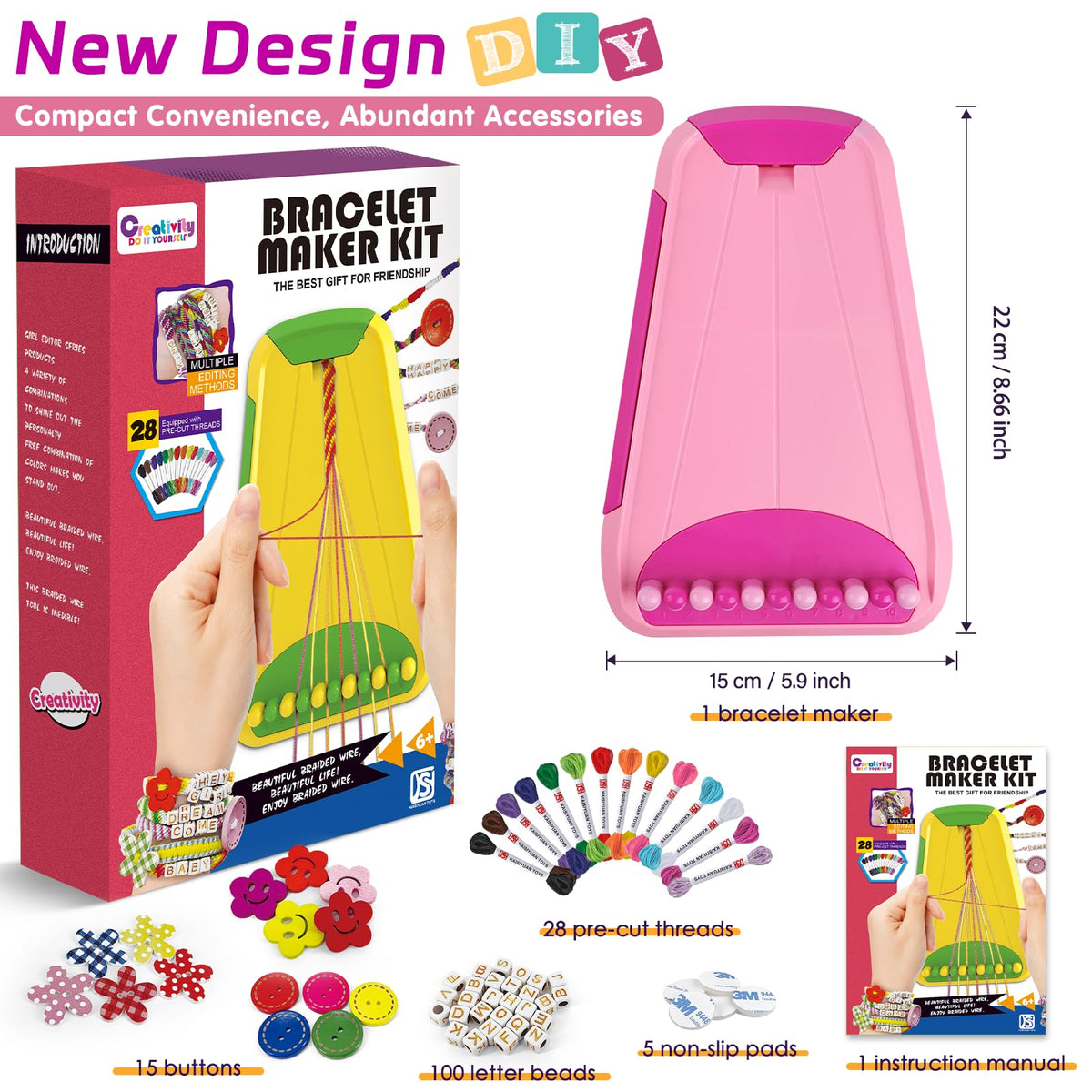 Maynacs alphabet beads set for naming and personalization