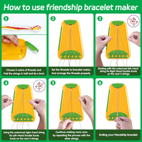 Maynacs clip and slot system holds threads neatly for solo or group projects.