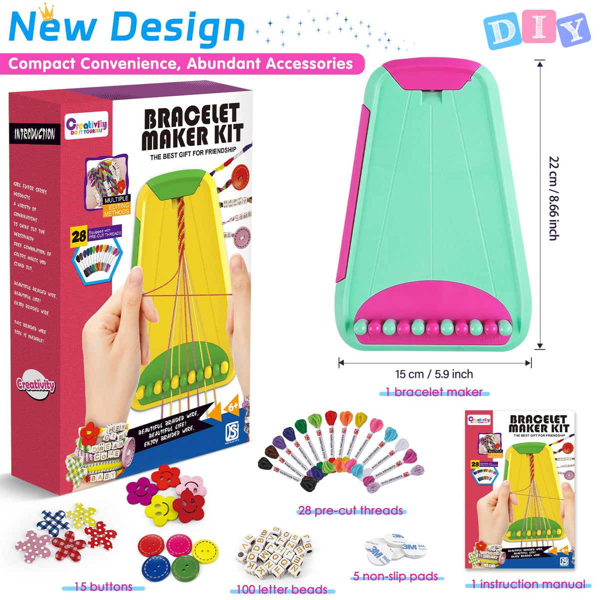 Maynacs 14-color thread set enables vibrant color combos