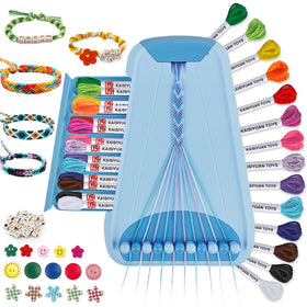 Maynacs friendship bracelet maker board shows easy setup for quick, mess-free crafting