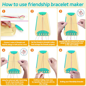Maynacs hidden storage compartment keeps threads and beads neatly stored.