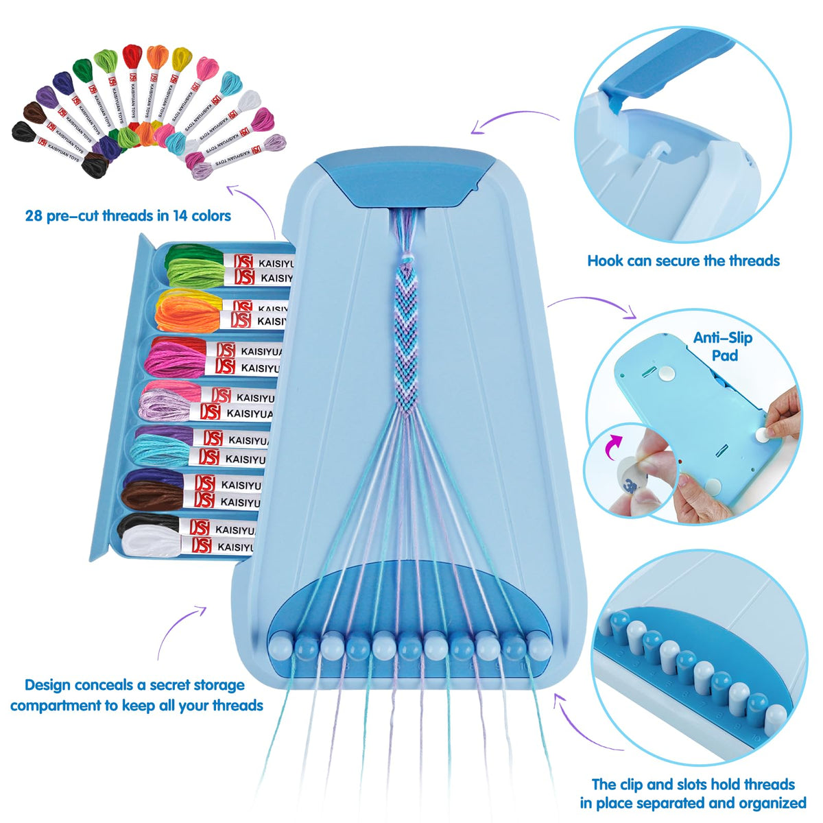 Maynacs threads and beads collection with vibrant colors for custom designs