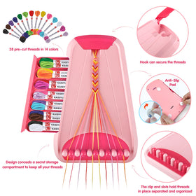 Maynacs 28-thread color set enables vibrant bracelet designs
