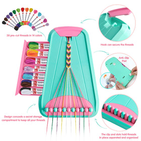 Maynacs thread color bundle with vibrant hues for bracelets.