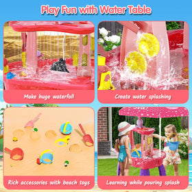 Accessory set with windmill, buckets, octopus and more for versatile play