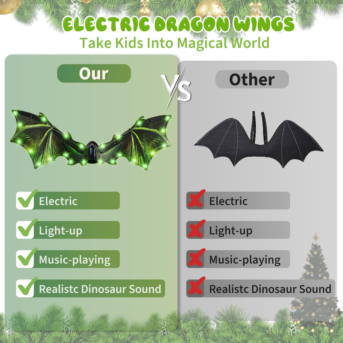 Maysida dragon wings with adjustable shoulder straps for comfort