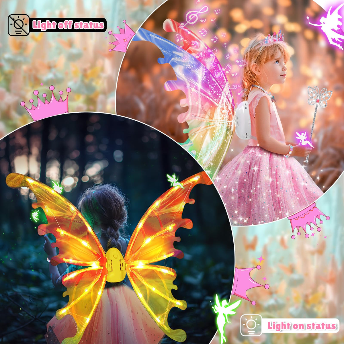 Maysida fairy bracelet set complements the dress-up look