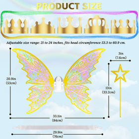 Maysida Fairy Wings crafted from eco-friendly plastic for lightweight durability.