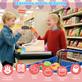 maysida scanner lights up and makes sounds to simulate real scanning during play.