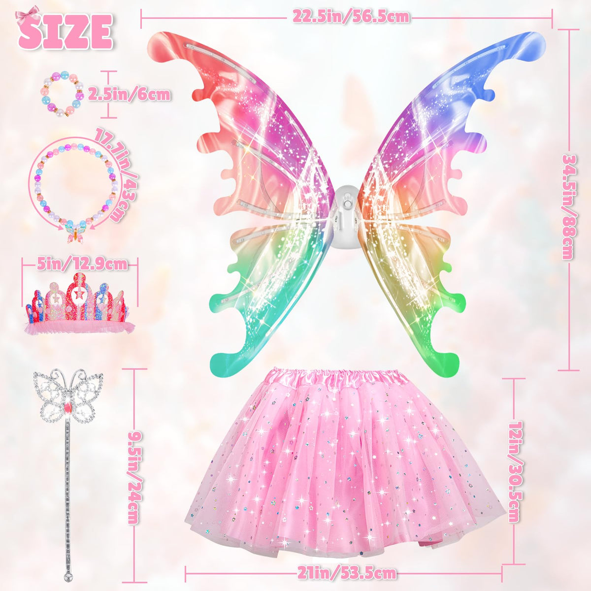 Maysida pink tutu with soft layers provides fluffy comfort