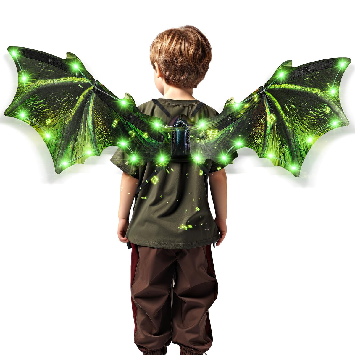 Maysida toddler electric dragon wings flap for imaginative play