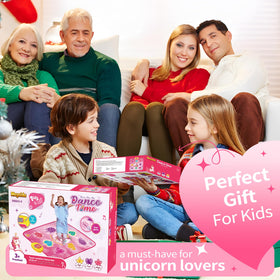 Maysida Unicorn Dance Mat LED illumination and responsive dance levels for active play