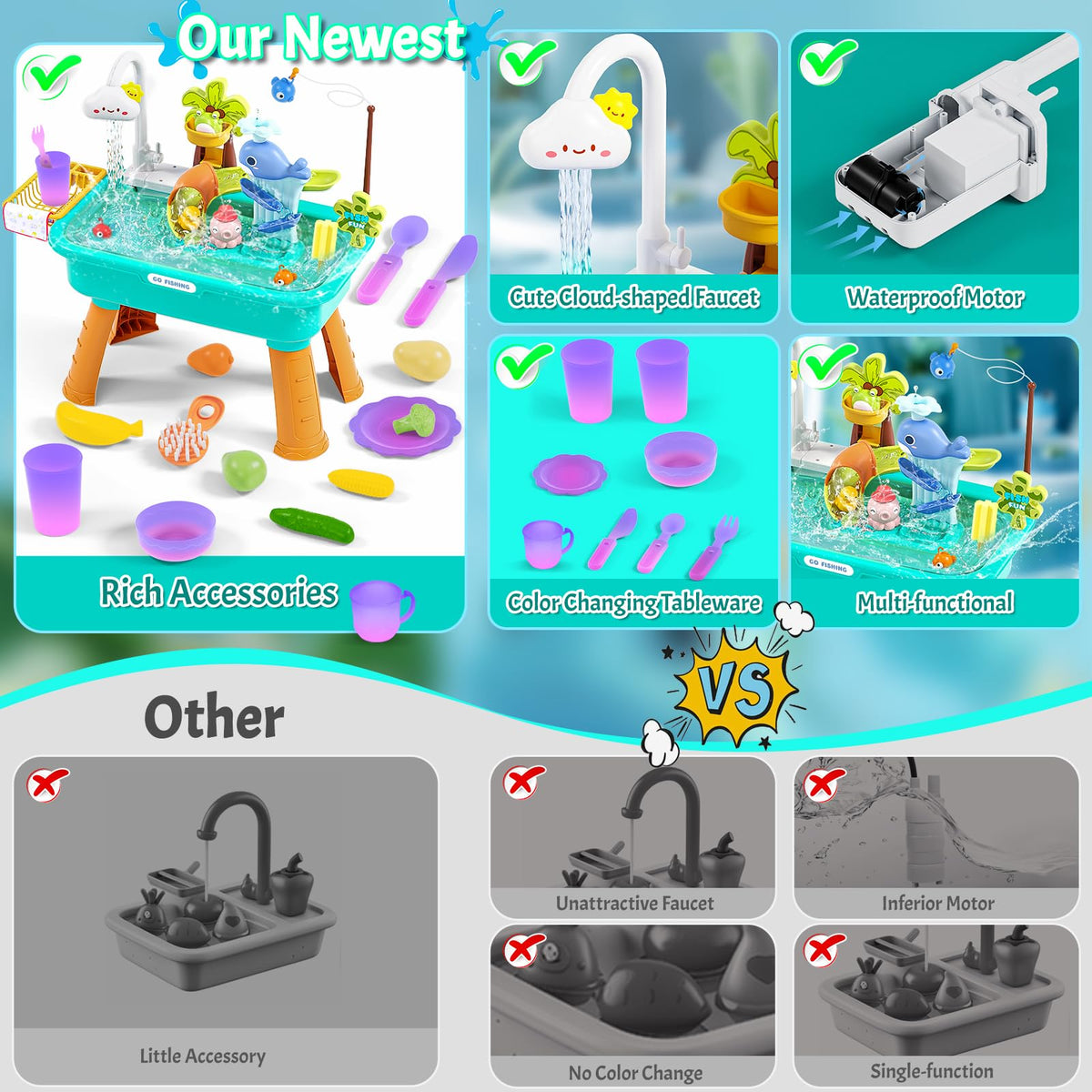 Maysida fishing tools support fine motor skills during water play