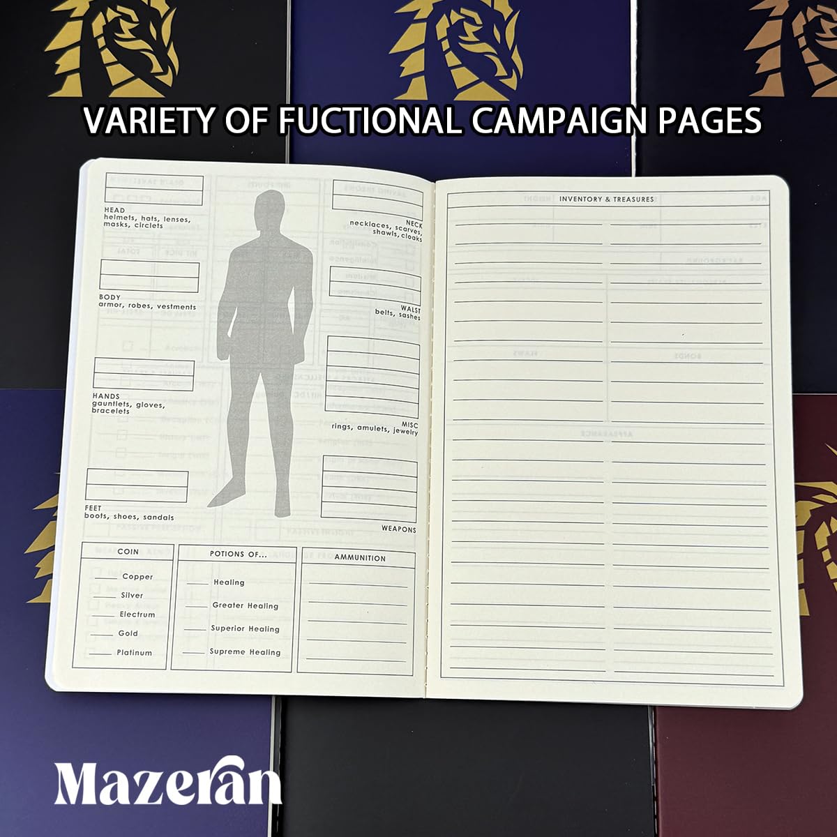 Mazeran eco-friendly 100 gsm recycled paper provides durable writing surface