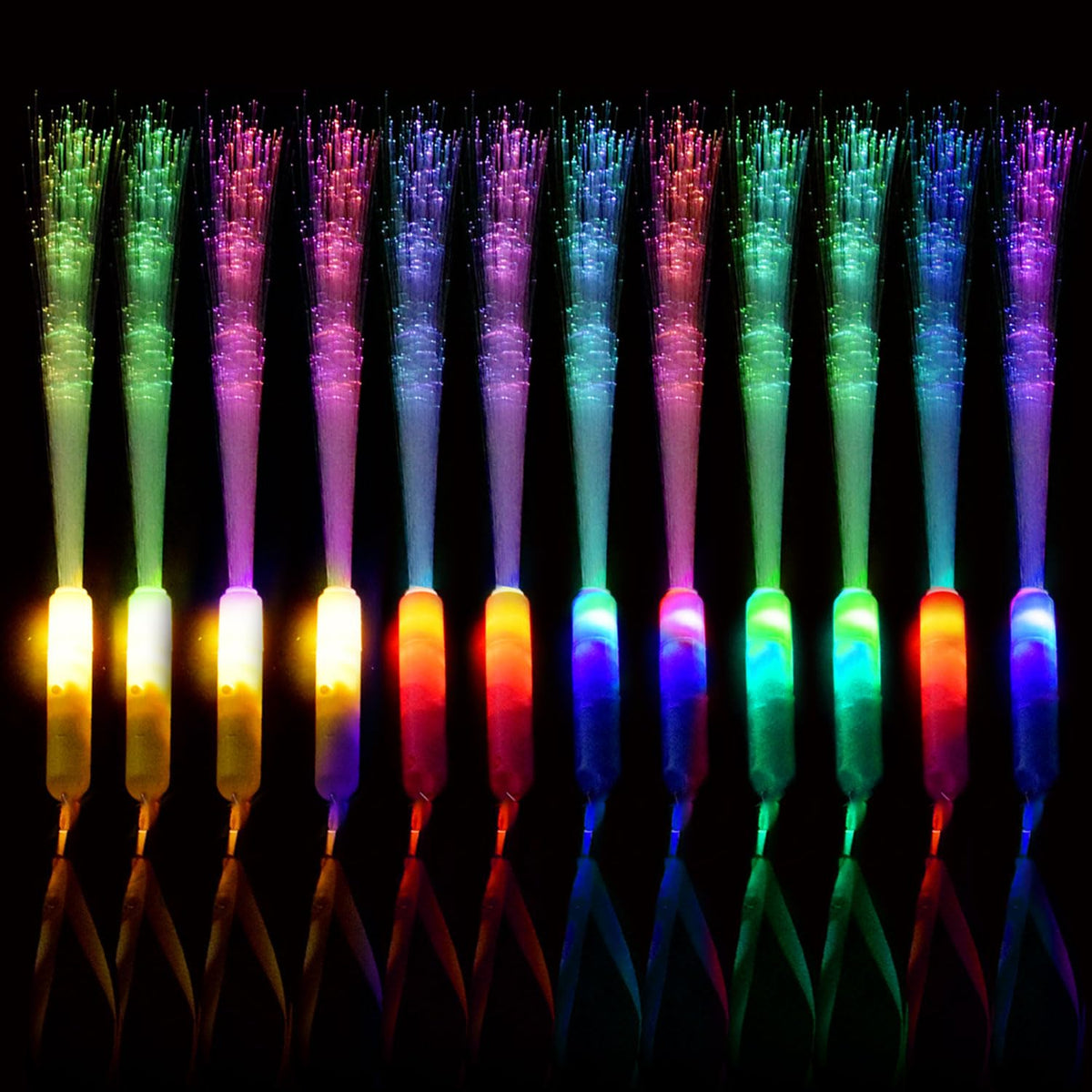 M.best 30pcs glow sticks pack with vibrant colors for parties and easy visibility.