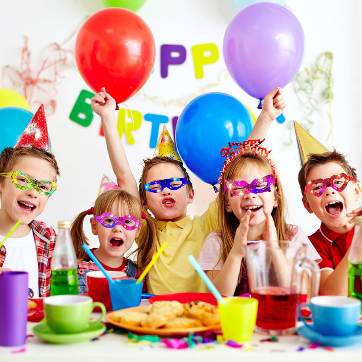 M.best LED glasses bat shape bring spooky flair to themed parties