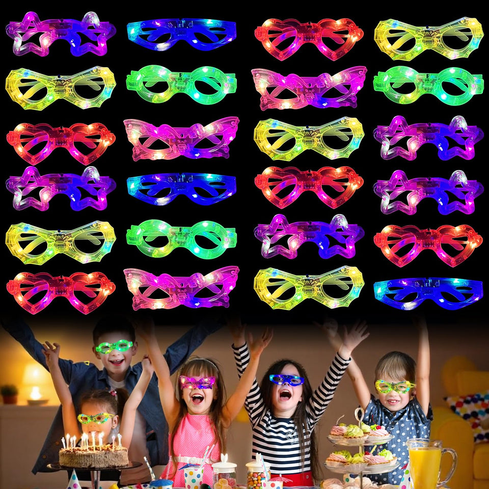 M.best LED glasses spider shape glow for kid-friendly party favors