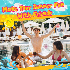 MBKET light-green silicone water balloons for colorful, reusable summer fun.