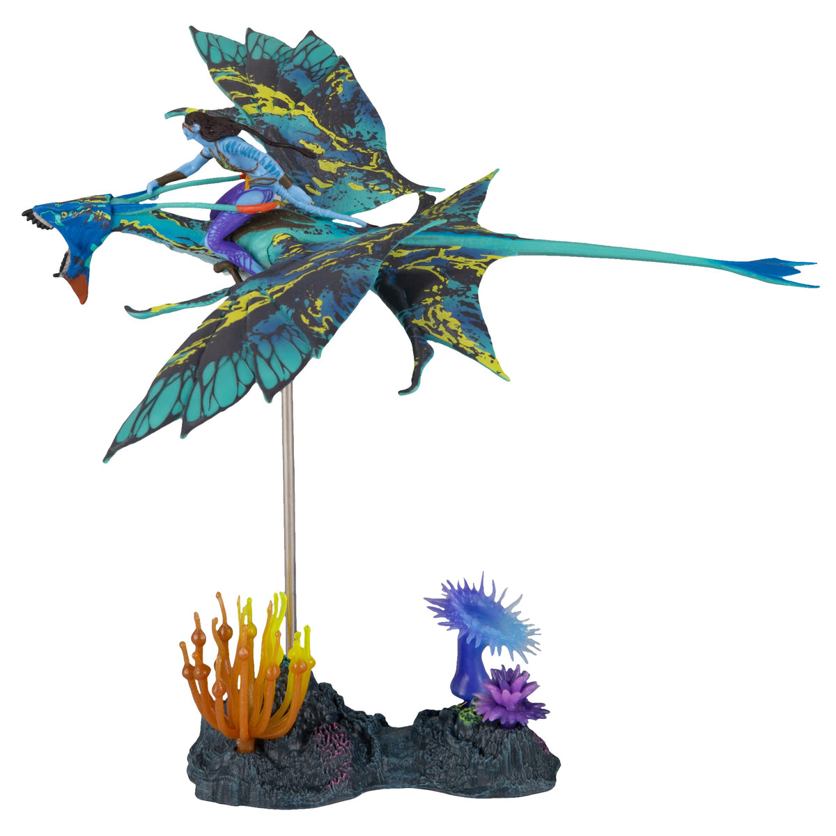 McFarlane Toys Banshee wings detail showcases texture.
