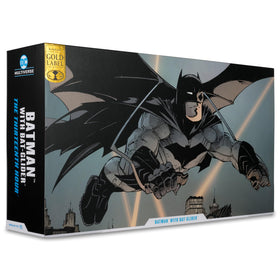McFarlane Toys DC Multiverse Batman Gold Label edition enhances collector shelf presence