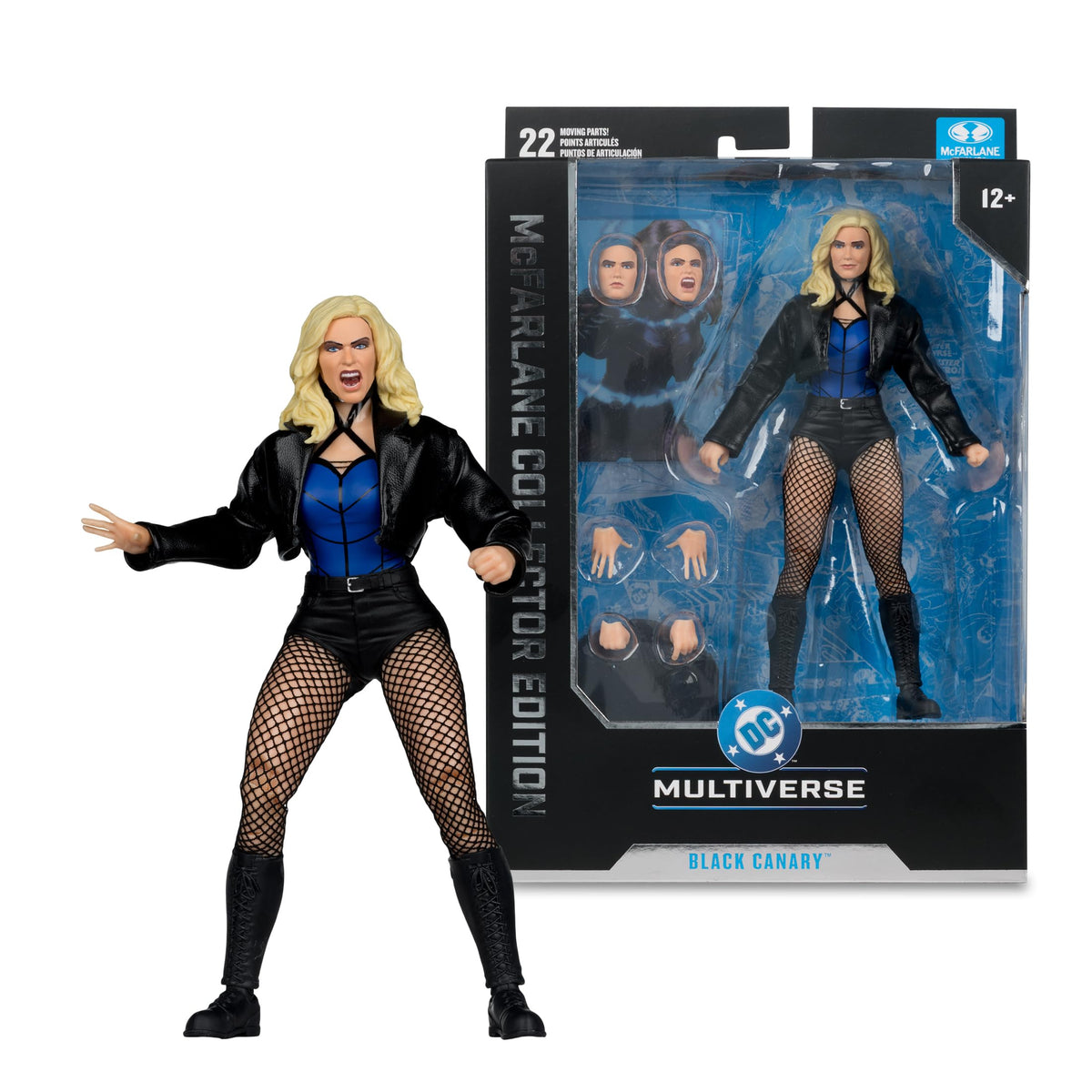 McFarlane Toys DC Multiverse Black Canary art card back features character art and biography.