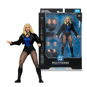 McFarlane Toys DC Multiverse Black Canary art card back features character art and biography.