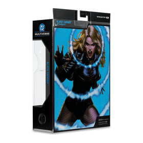 McFarlane Toys DC Multiverse Black Canary display base setup.