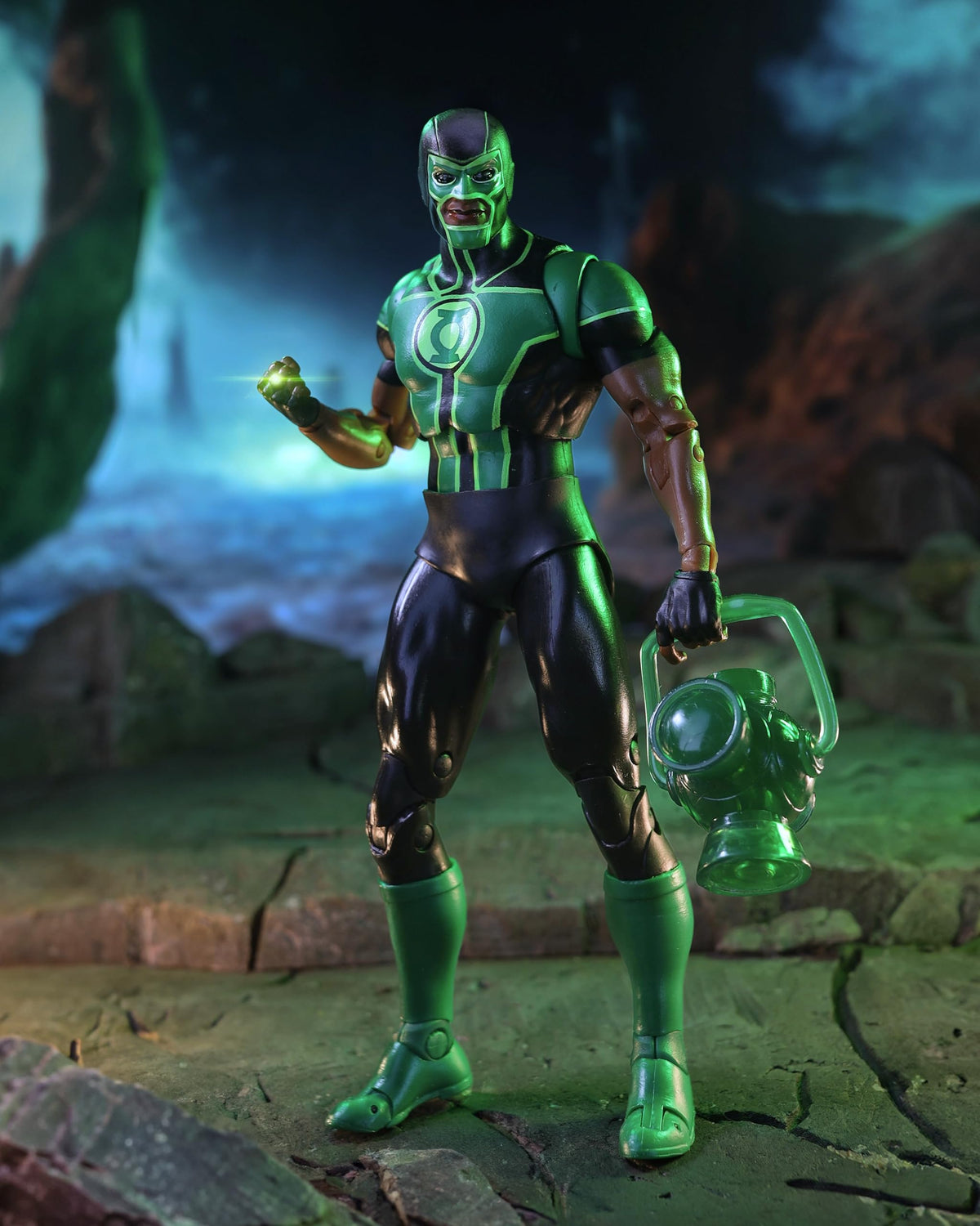 McFarlane Toys Green Lantern Simon Baz figure, 22-point articulation for dynamic posing