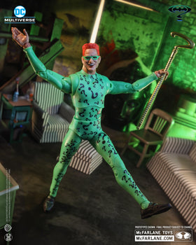 McFarlane Toys The Riddler 7in figure side view for dynamic posing