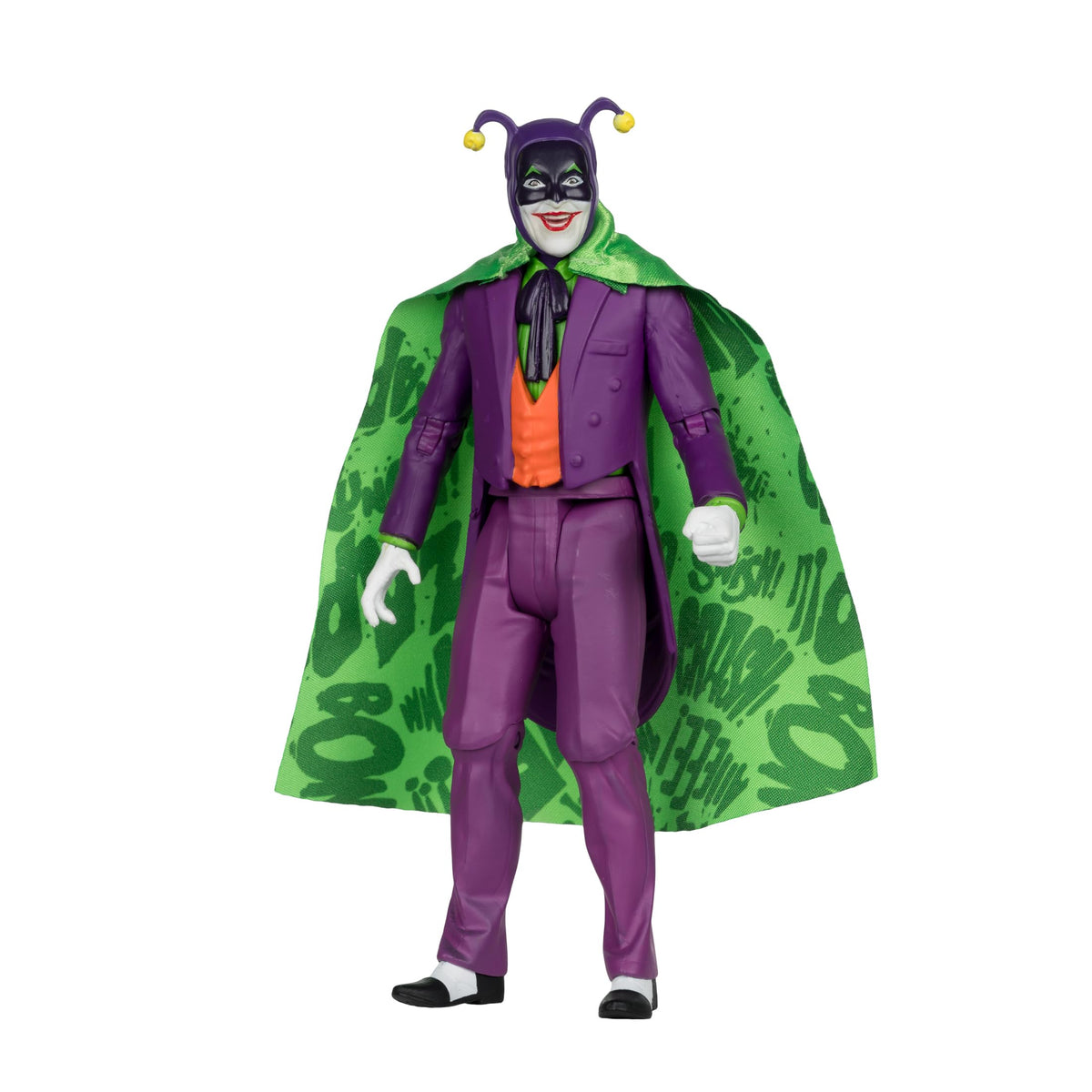 McFarlane Toys DC Retro Batmobile and Joker two-pack packaging highlights exclusive Gold Label.