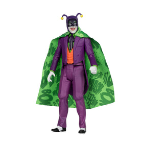 McFarlane Toys DC Retro Batmobile and Joker two-pack packaging highlights exclusive Gold Label.