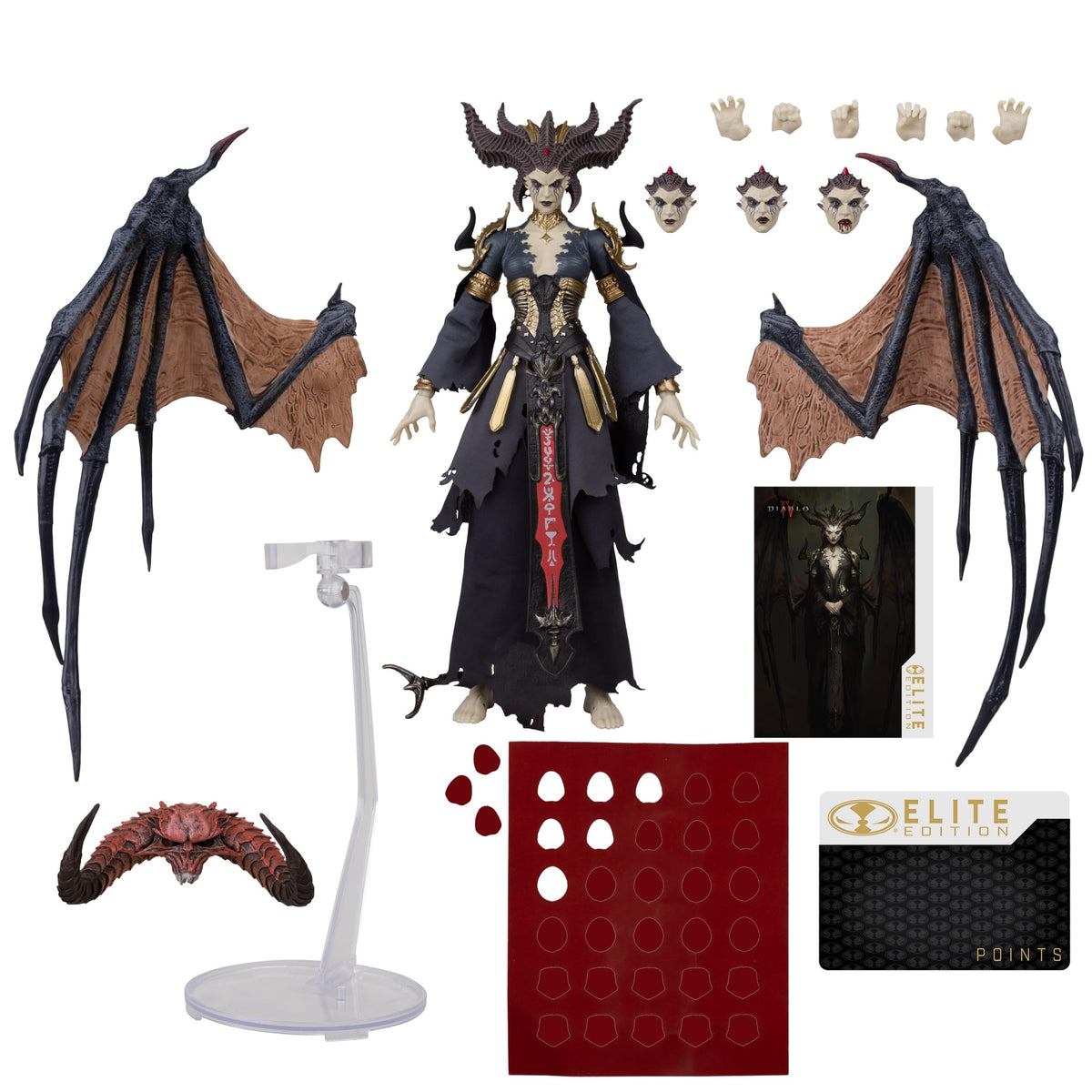 McFarlane Toys Lilith Elite Edition figure front view for display and photography