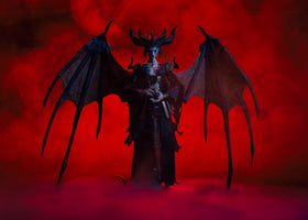 Extended wings on Lilith for dynamic display and dioramas