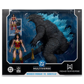 McFarlane Toys Justice League/MonsterVerse packaging artwork for collectors