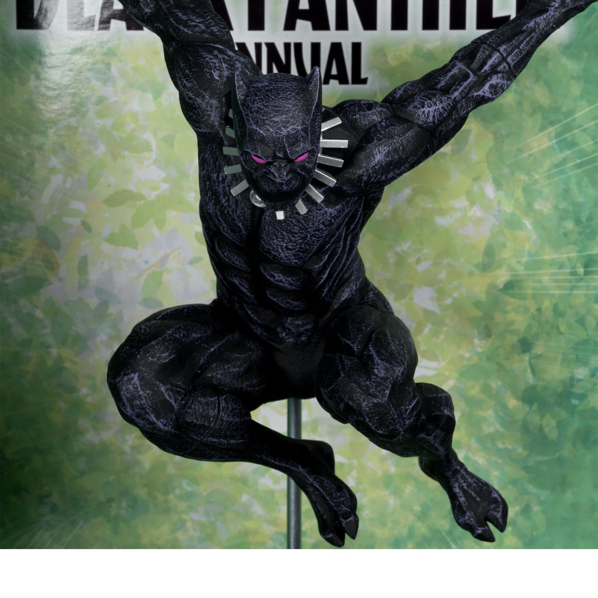 Close-up of Black Panther 1:6-scale figure detailing and sculpt