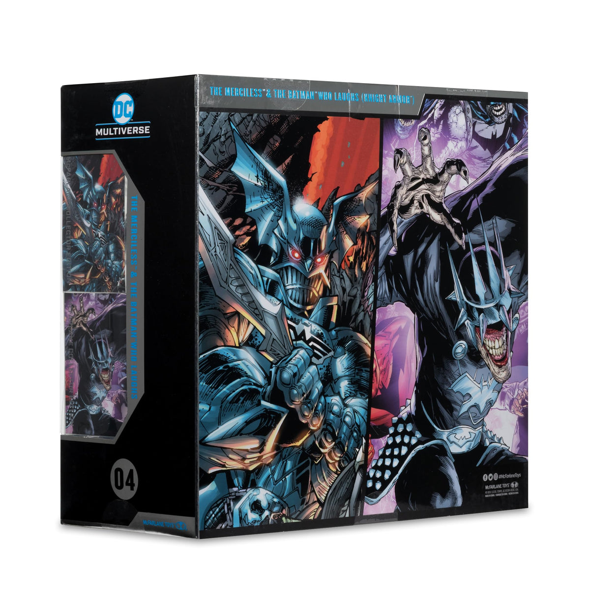 McFarlane Toys packaging box showcasing the DC Multiverse duo