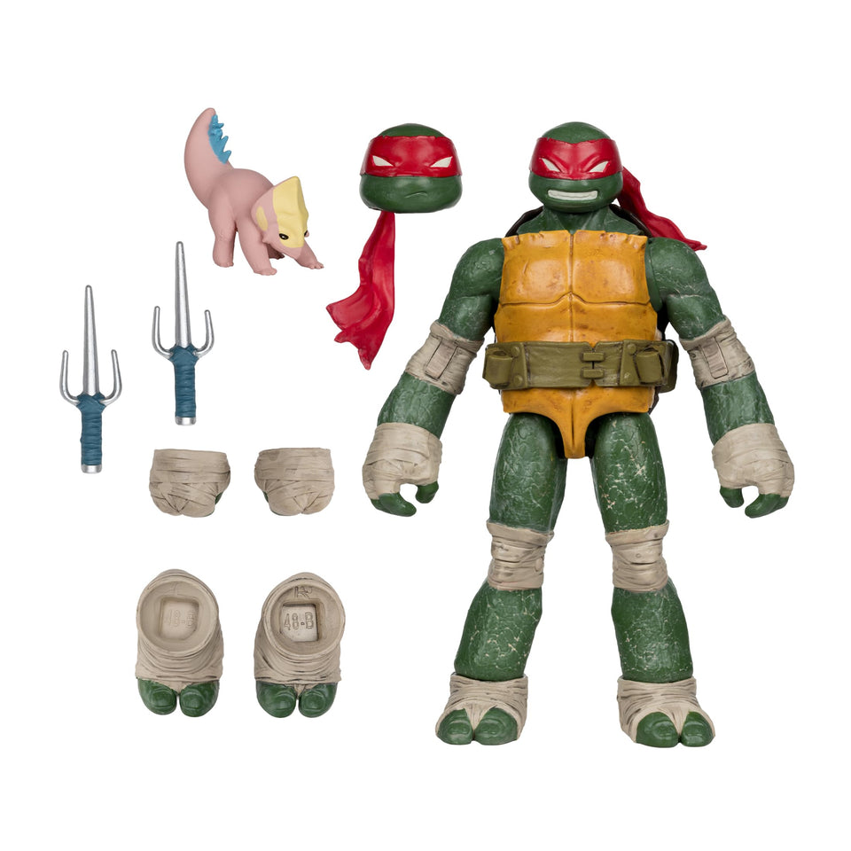 McFarlane Toys Raphael Page Punchers figure front view with ultra-poseable articulation.