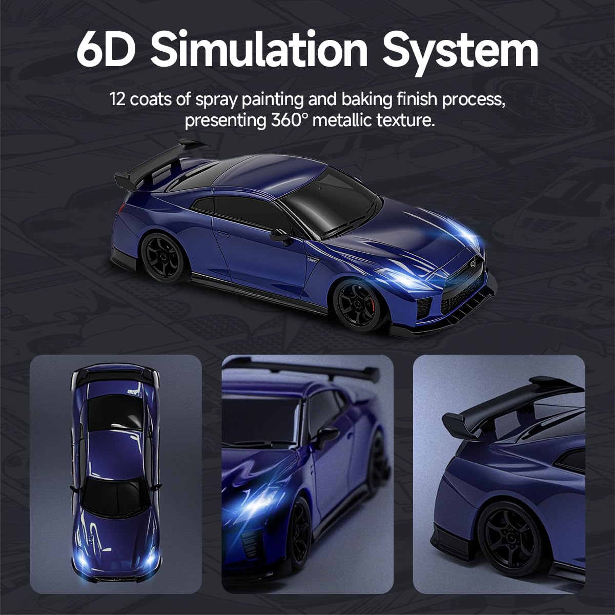 MCARRO drift mode function image showing race and drift options