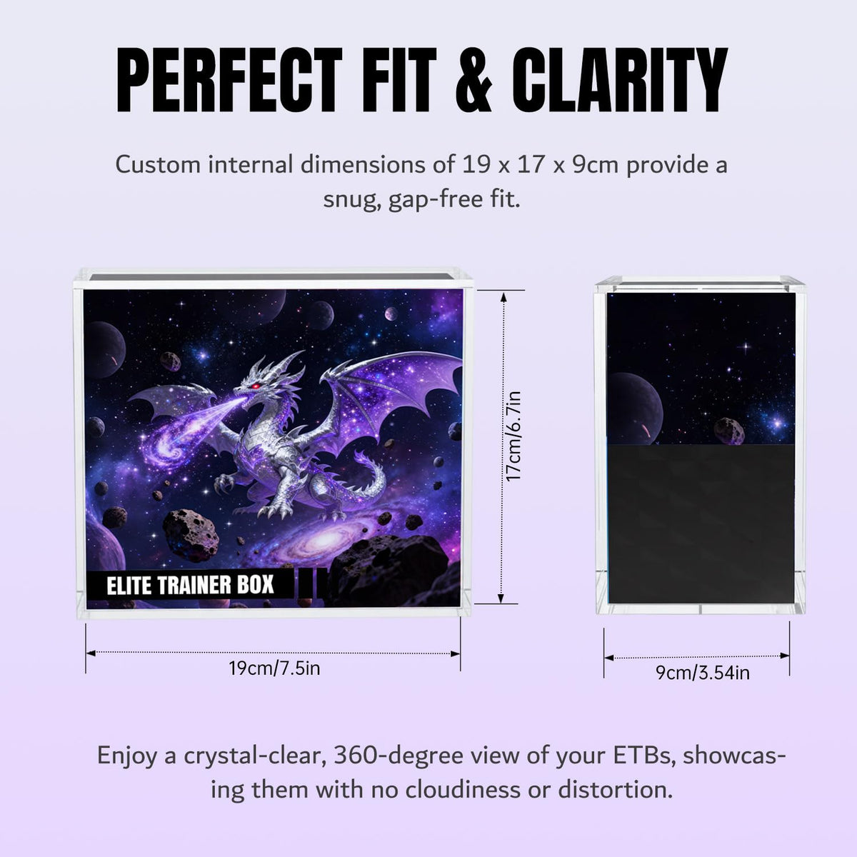 Mcbazel ETB case offers 360-degree visibility without distortion.