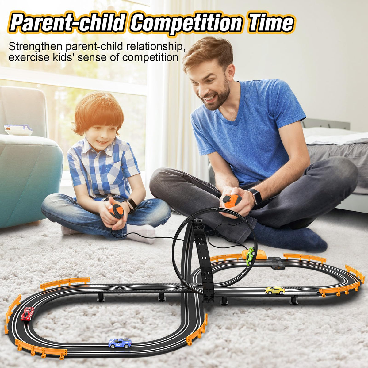 Mccreadee family-friendly racing set for kids' playtime