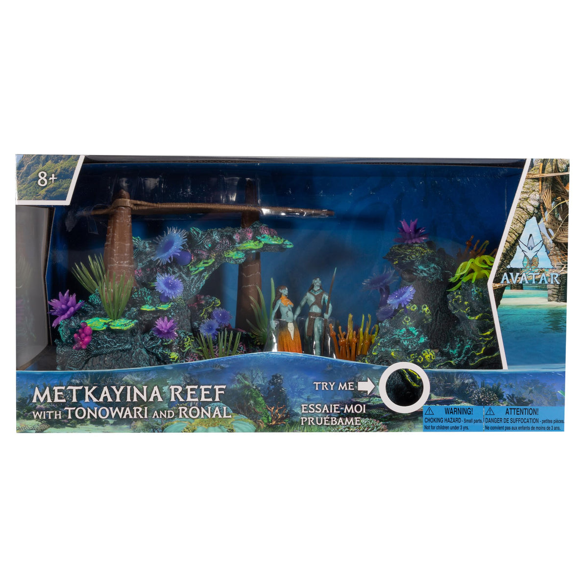 McFarlane Avatar Metkayina Reef Tonowari figures for immersive underwater storytelling at home.