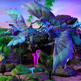 McFarlane Toys Avatar banshee figure with articulated joints for dramatic poses.