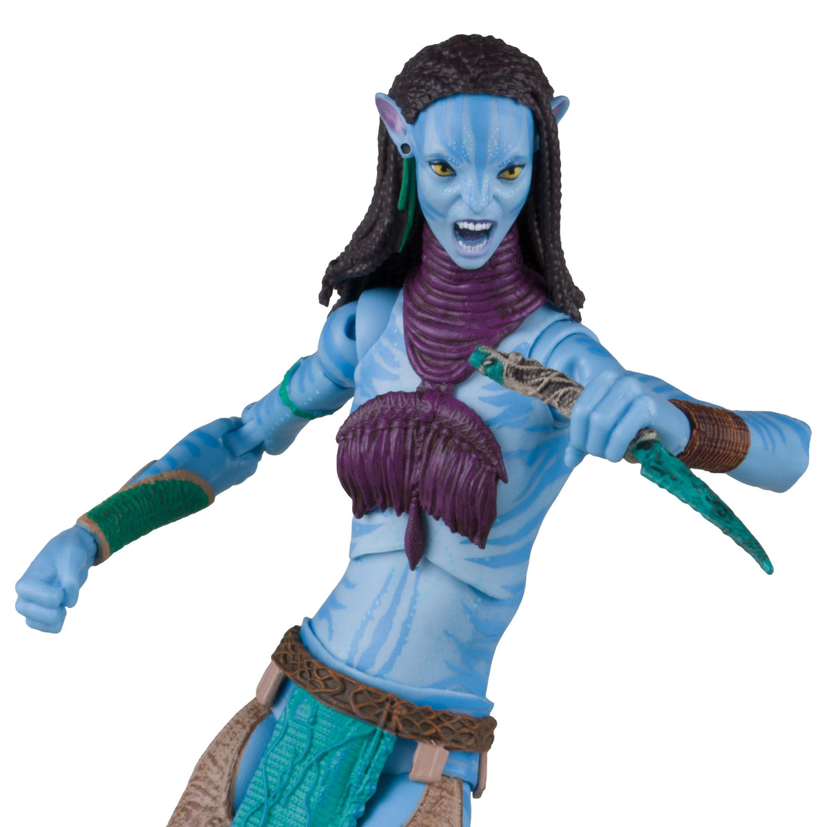 McFarlane Toys Avatar Fire and Ash Neytiri figure in dynamic display pose