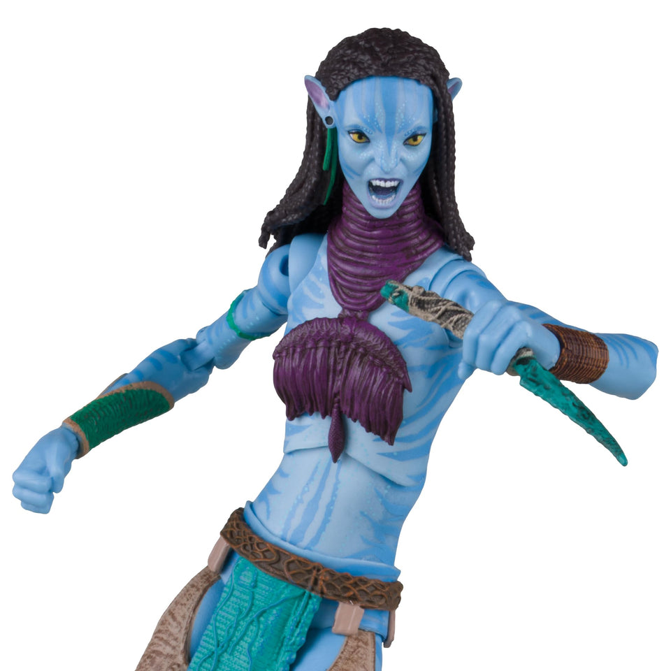 McFarlane Toys Avatar Fire and Ash Neytiri figure in dynamic display pose