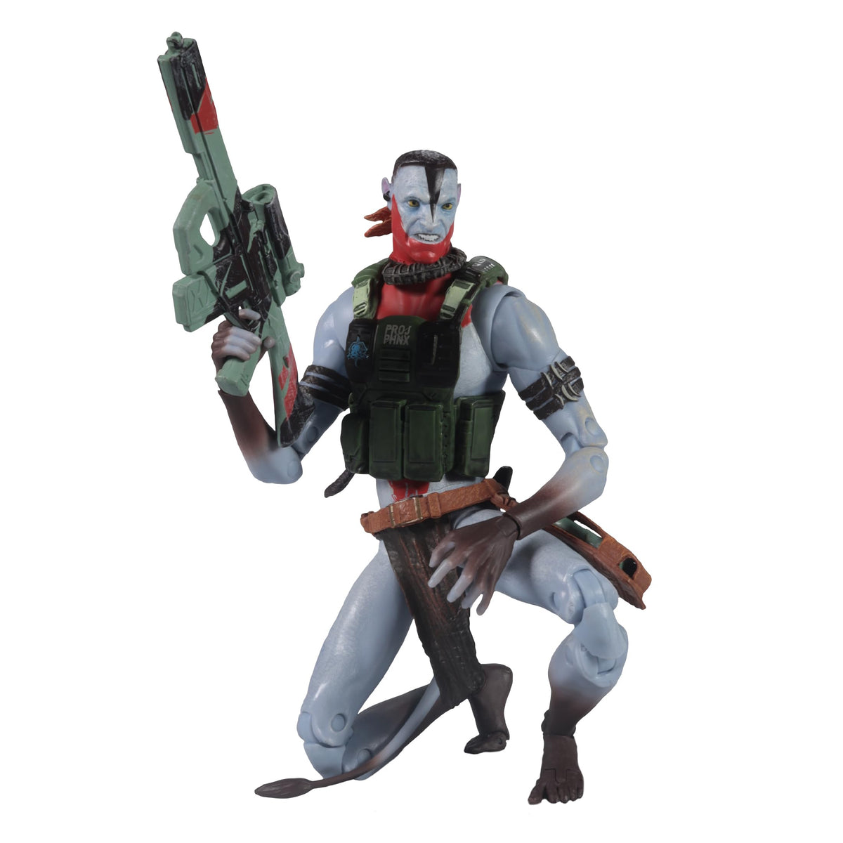 McFarlane Toys Avatar Quaritch Ash Warrior pose-ready figure for dynamic scenes